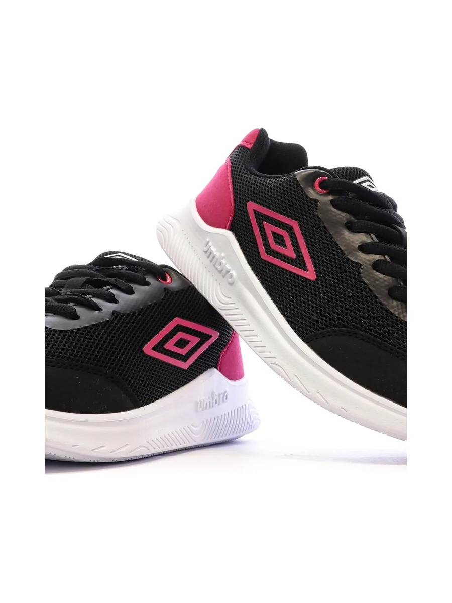 Baskets Noir/Rose Femme Umbro Nateo 8