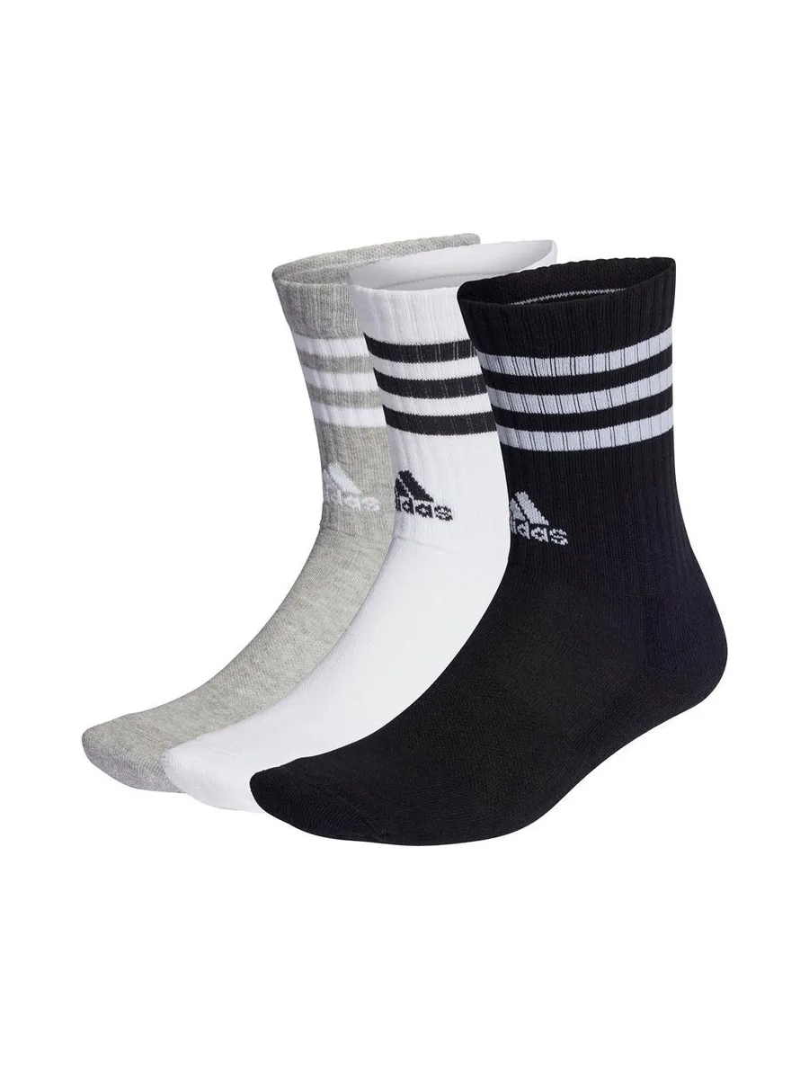x3 Chaussettes Noires/Grises/Blanches Homme Adidas IC1323 2