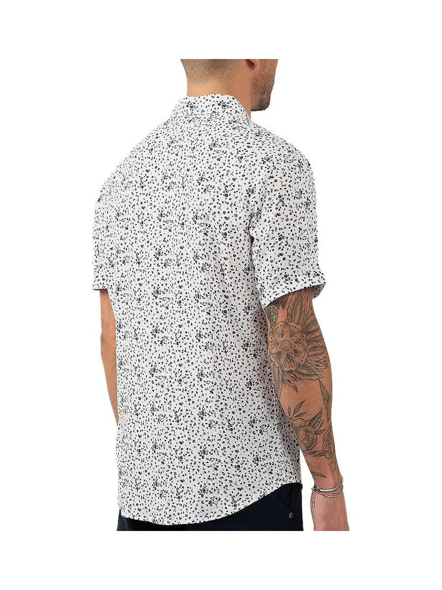 Chemise Imprimé Blanche Homme Sun Valley SUVI 3