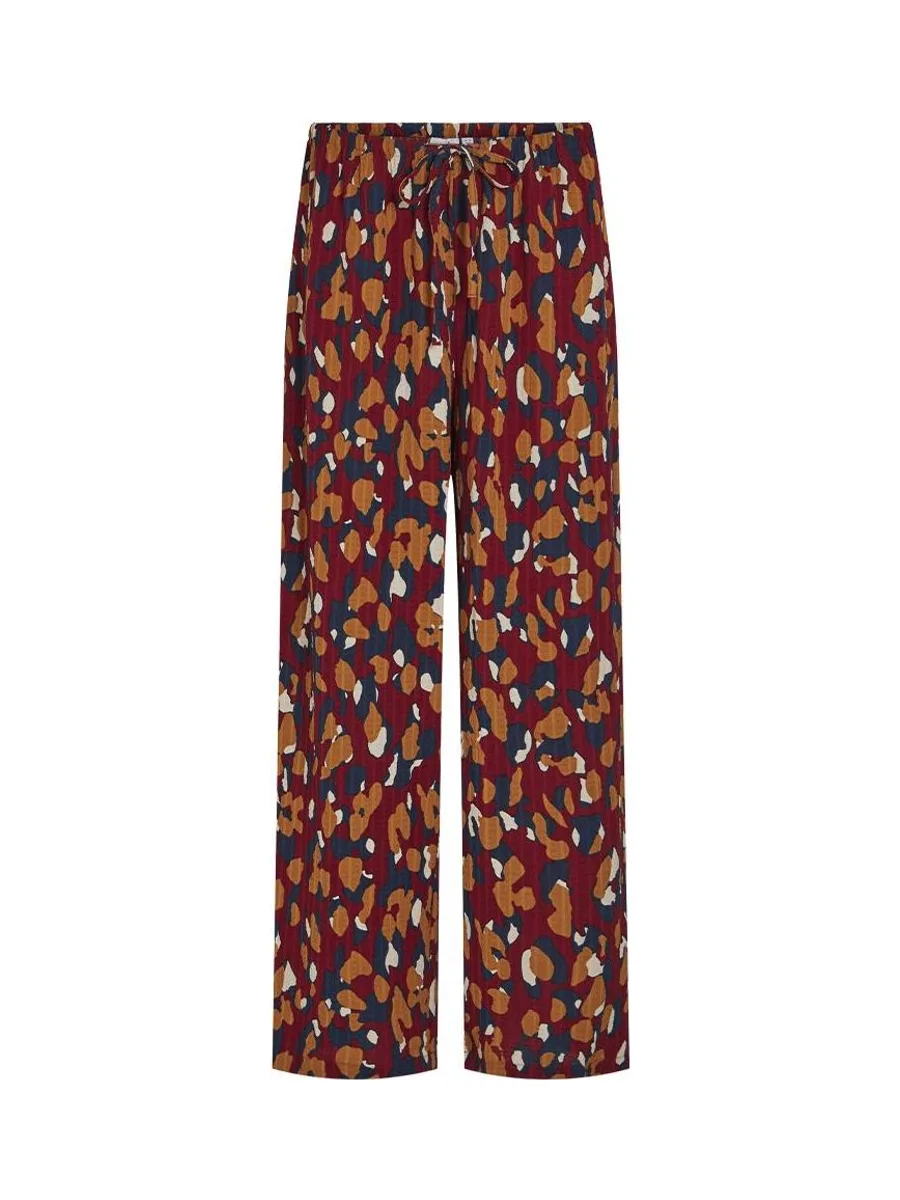 Pantalon fluide Rouge à Motifs Femme Vila Lusi 2