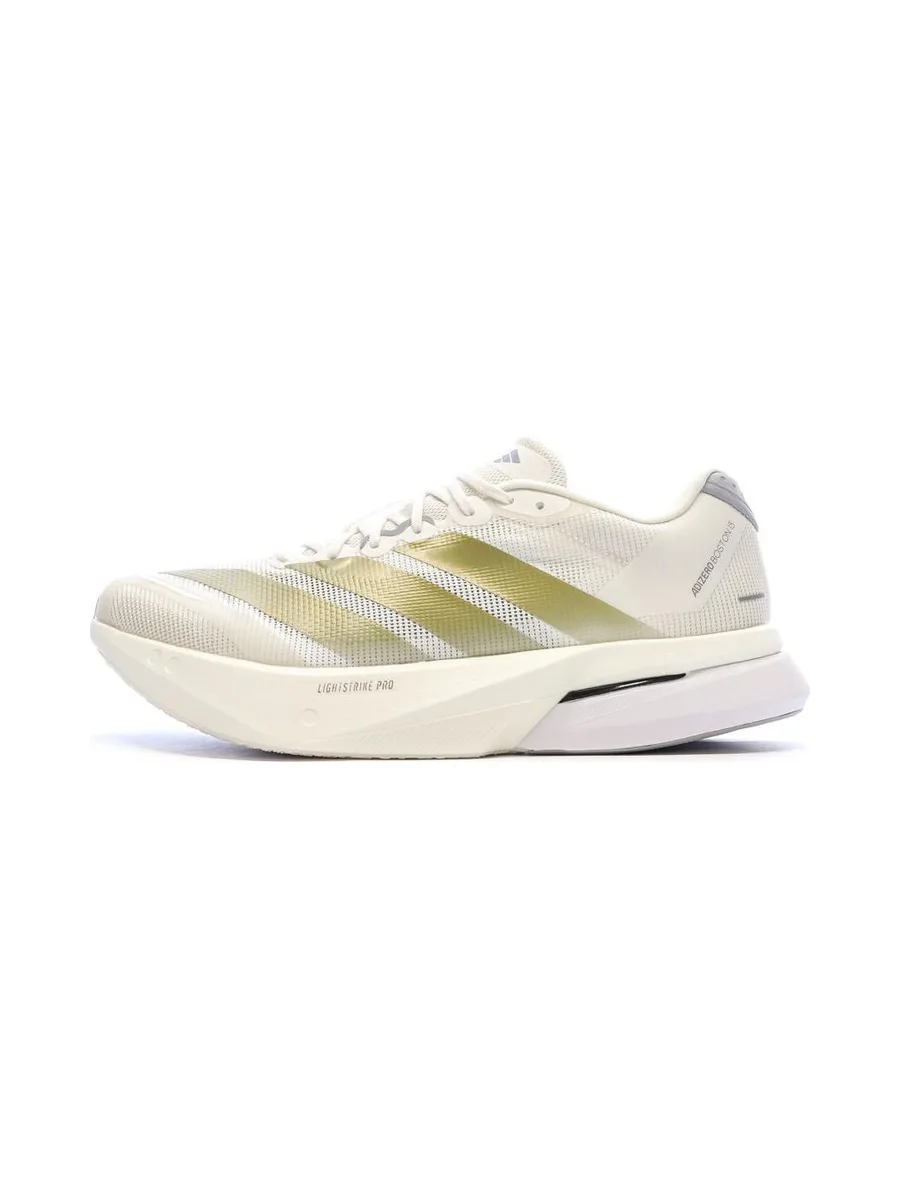 Chaussures Running Blanc/Doré Adidas Adizero Boston 13 2