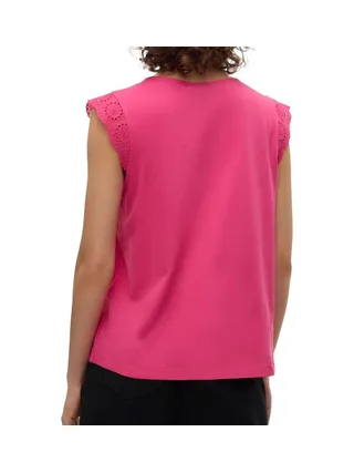 Top Or Femme Vero Moda Vmemily Sl Gathering Top Jrs Noos 10305210-R°Y 2