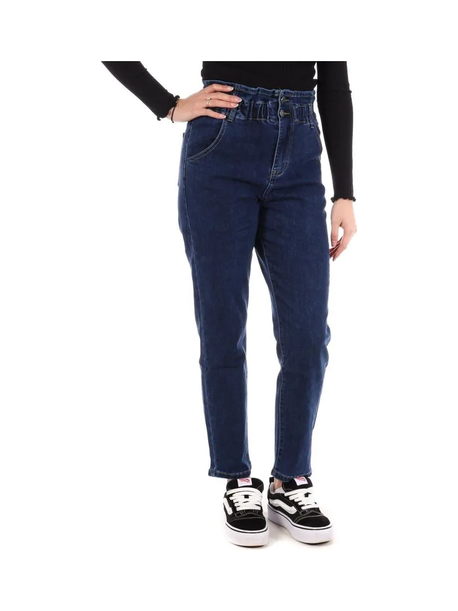 Jean Droit Bleu Femme Monday Premium 643 2