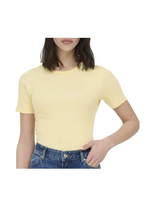 T-Shirt Jaune Femme JDY Lucky 1