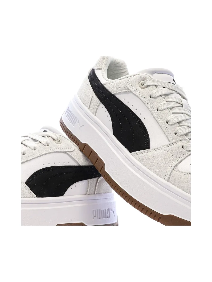Baskets Blanches/Noires Femme Puma Rebound Low 8