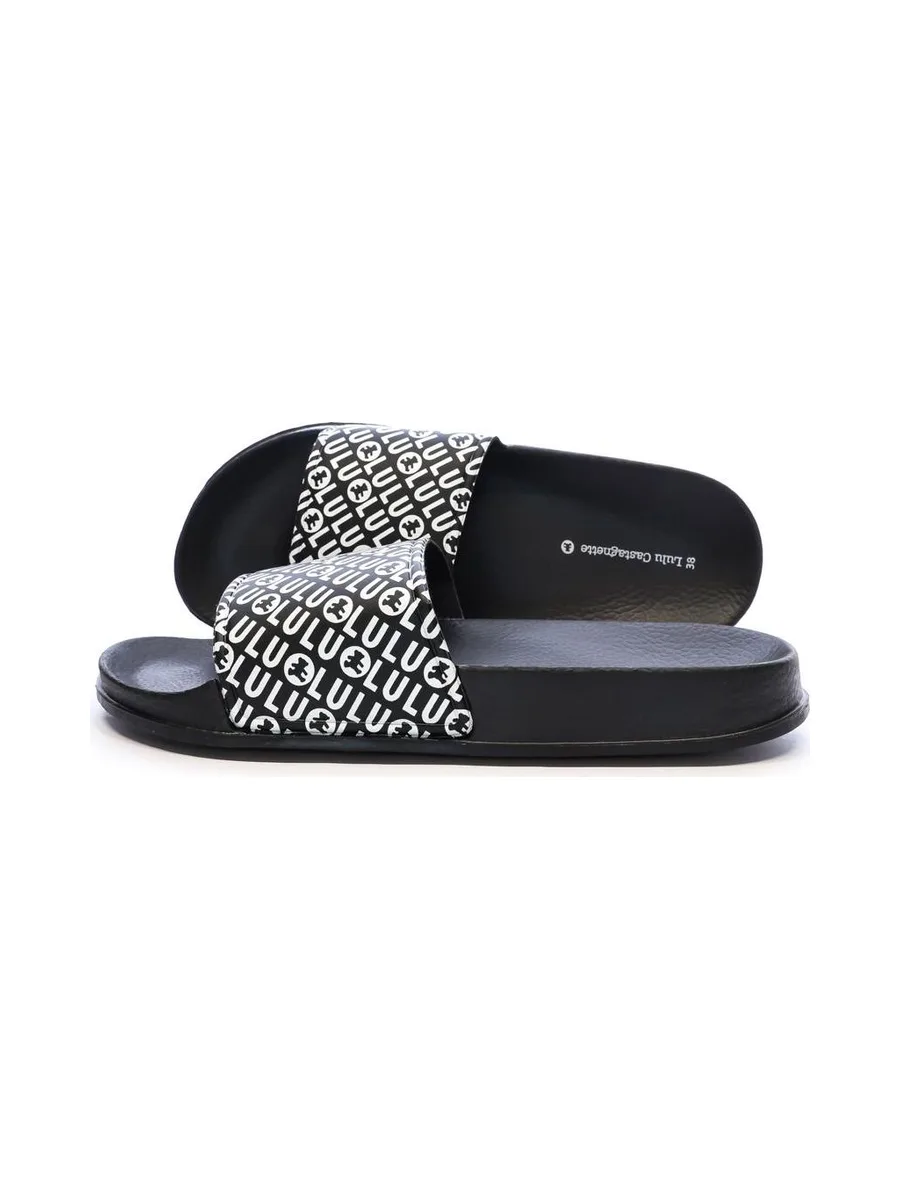 Claquettes Noir Femme Rose Lulu Castagnette Lydonie 2