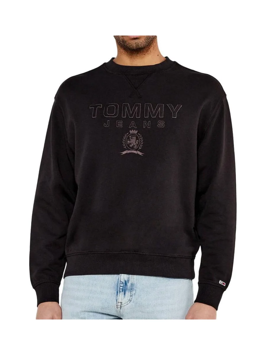Sweat Noir Homme Tommy Hilfiger Varsity DM0DM20827 1