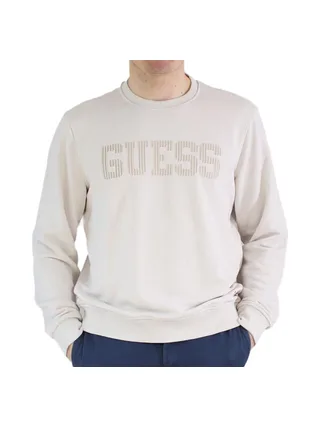 Sweat Beige Homme Guess Beau Cn Fleece 1