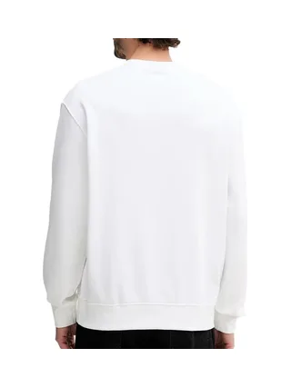 Sweat Blanc Homme Calvin Klein Jeans Badge Terry 2