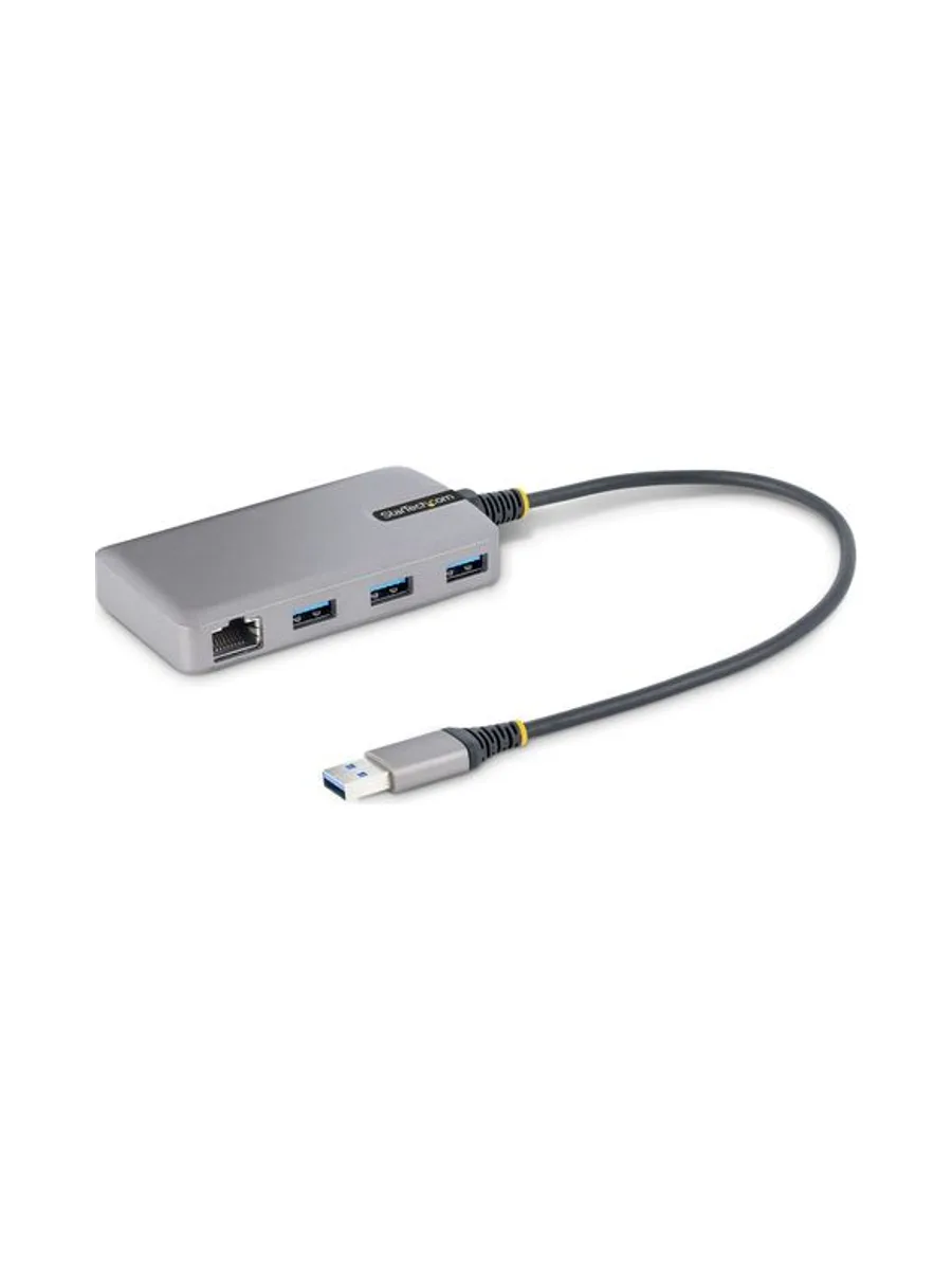 3-Port USB Hub w/GbE Ethernet Adapter 1