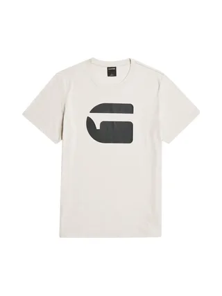 T-Shirt Beige/Noir Homme G-Star RAW Logo 2