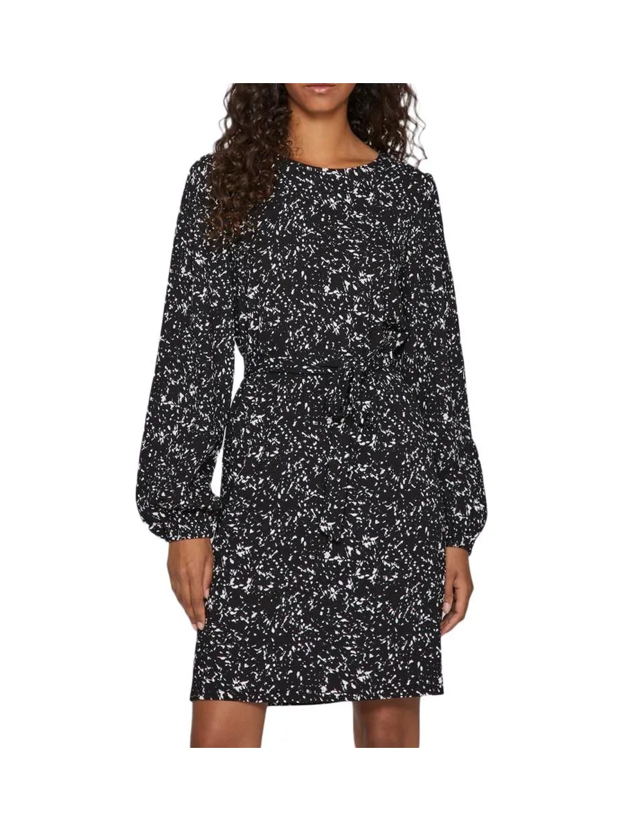 Robe Noir/Blanc Femme Vila Peffi 2