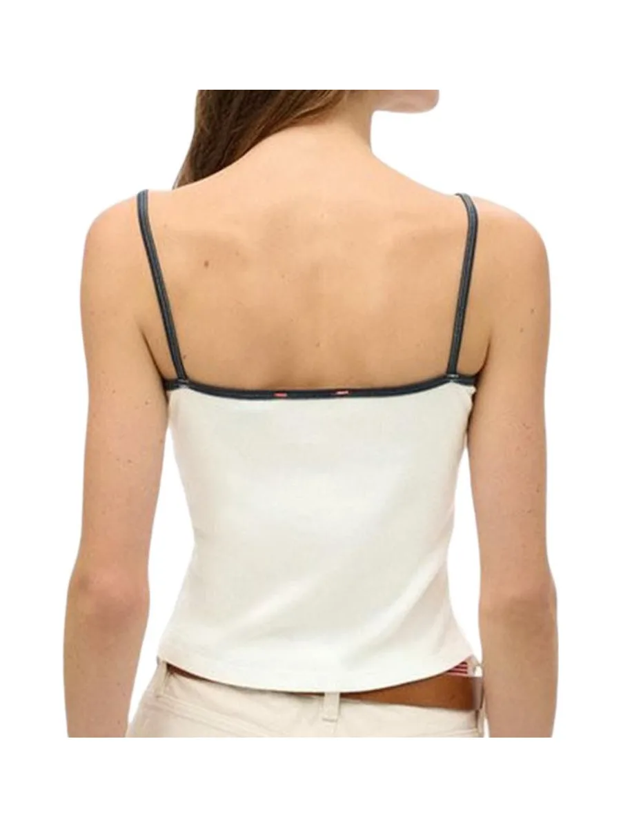 Débardeur Blanc Femme Superdry Athletic 3