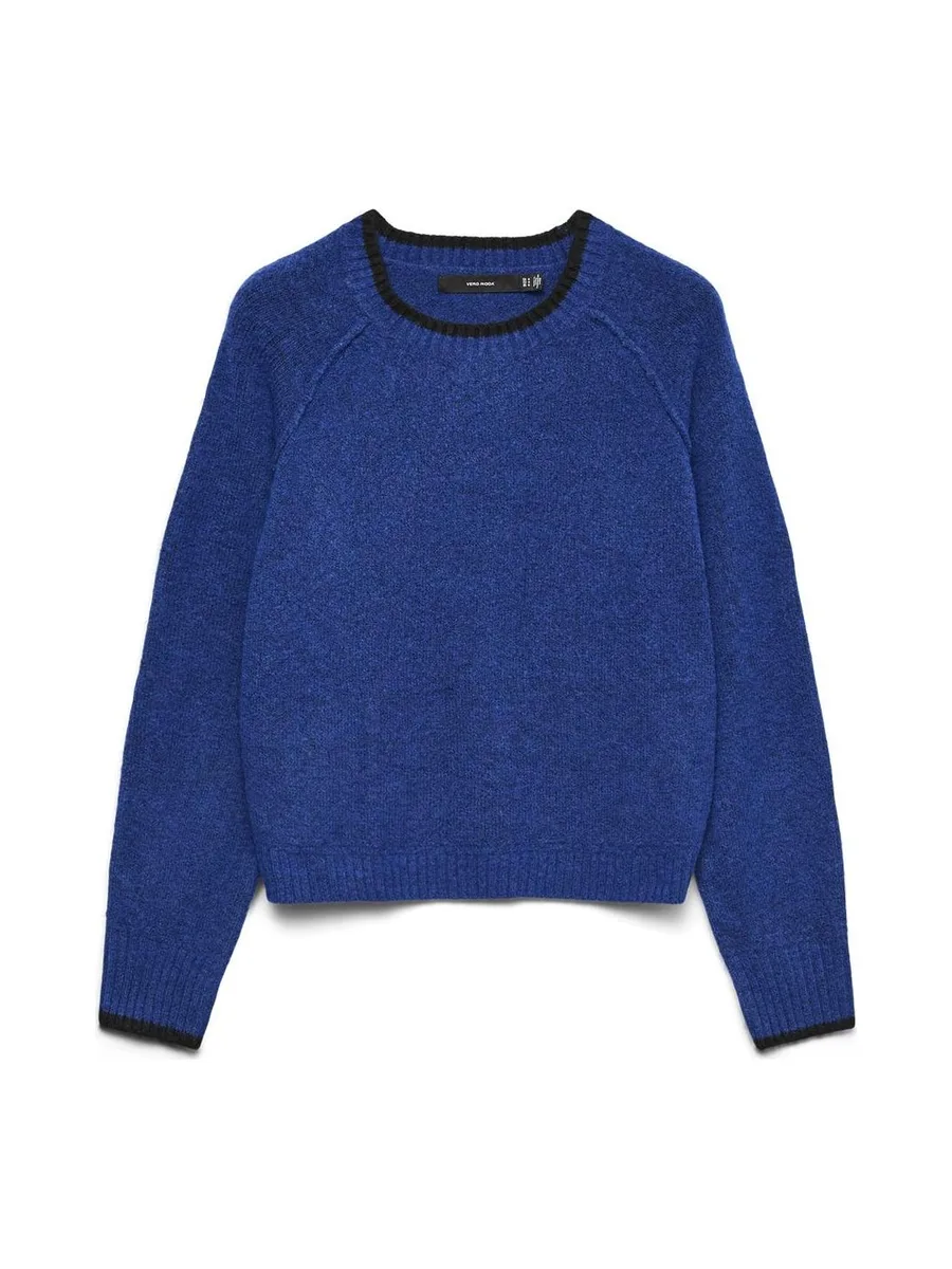 Pull Bleu Femme Vero Moda Maquarius Raglan 1