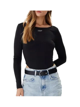 Body Noir Femme Tommy Hilfiger Silver 3