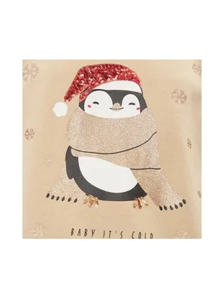 Sweat de Noel Beige Femme Only Onlyda Christmas 3