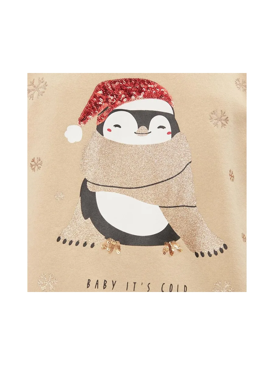 Sweat de Noel Beige Femme Only Onlyda Christmas 4