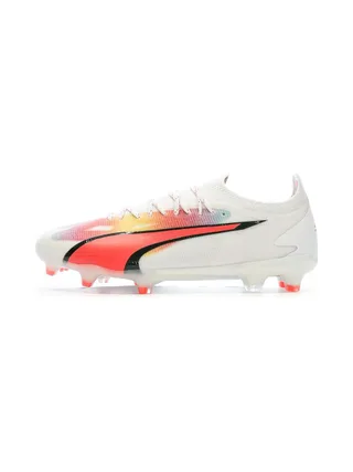 Chaussures de Football Blanches/Oranges Homme Puma Ultra Ultimate Fg/ag 1