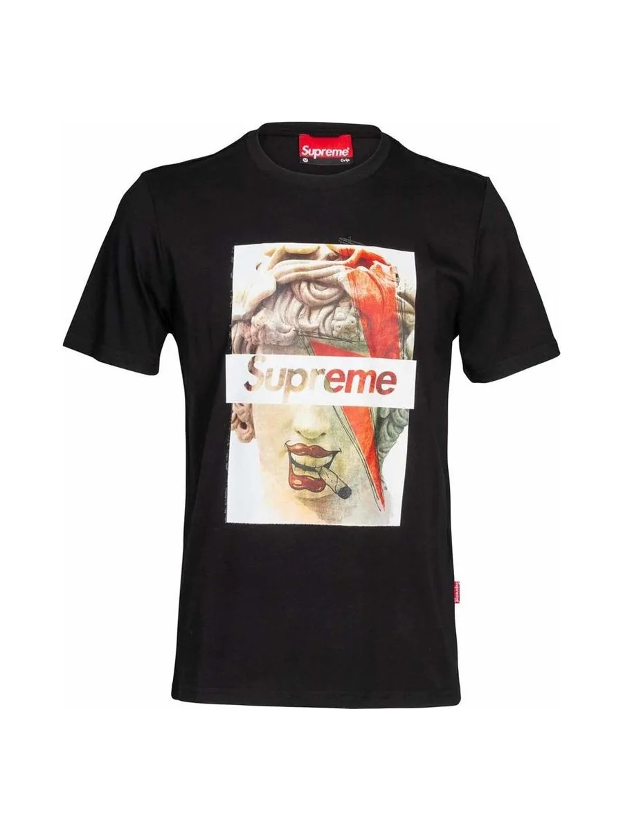 T-shirt Noir Homme Supreme Grip STONE 2