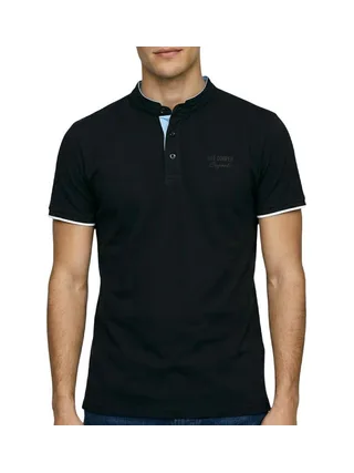 Polo Noir Homme Lee Cooper GLC2047 1