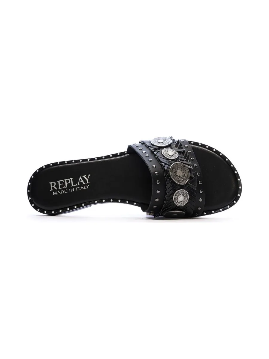 Sandales Noir Femme Replay Nairobi Mule 4