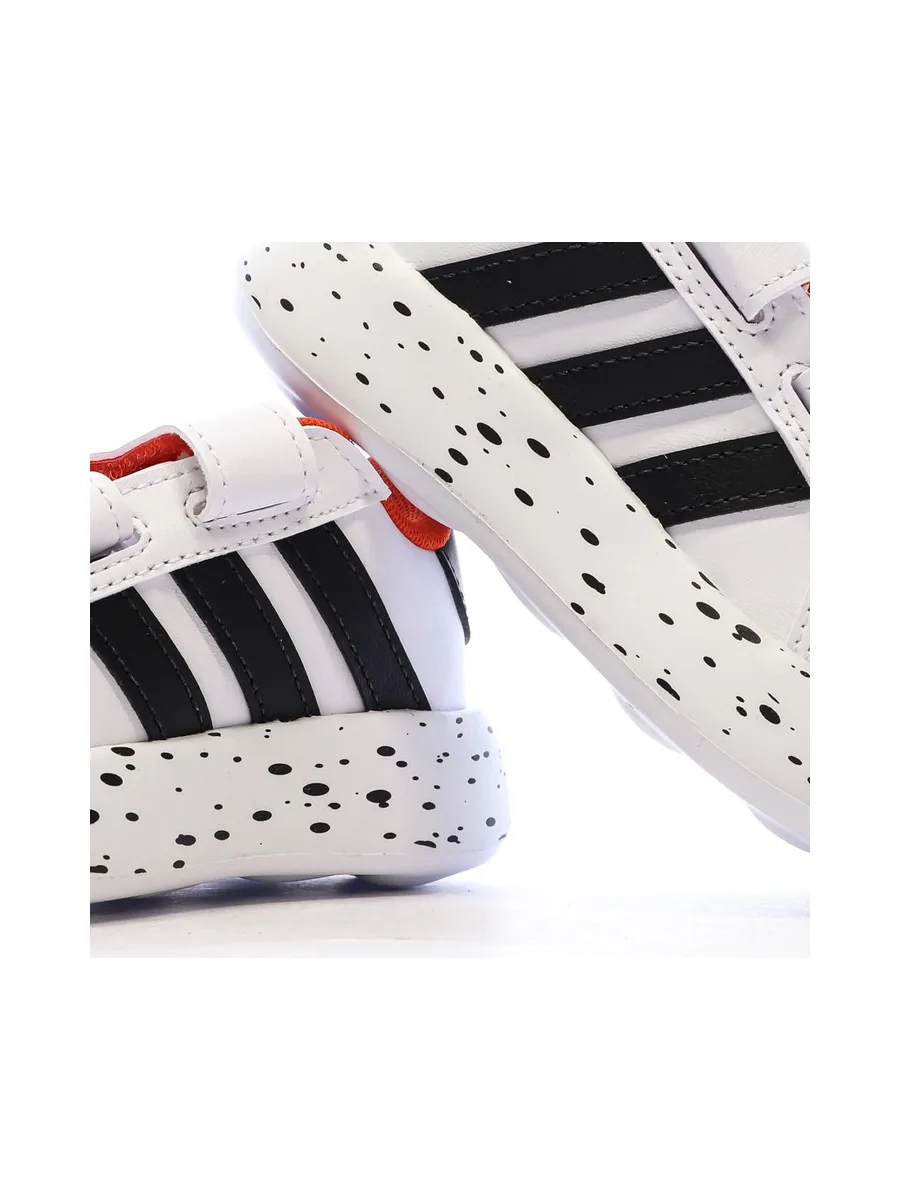 Baskets Blanc/Noir Garçon bébé Adidas Grand Court 2.0 101 Disney 7