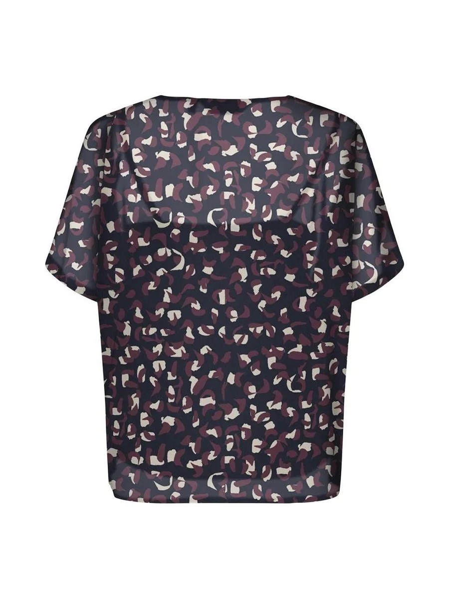 Blouse Marine/Bordeaux Femme Only Tasha 3