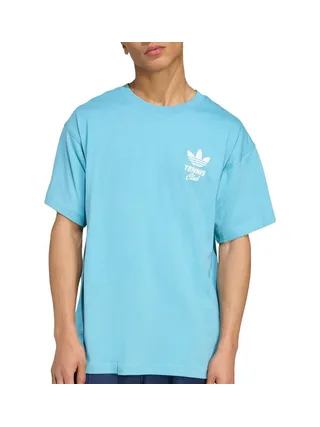 T-shirt Bleu Homme Adidas Tennis Club 1