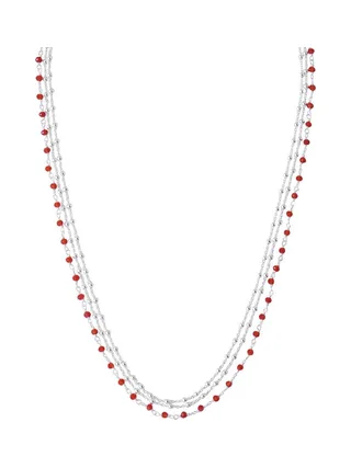Collier Multi Chaînes Rouge Clio Blue Noemie 2