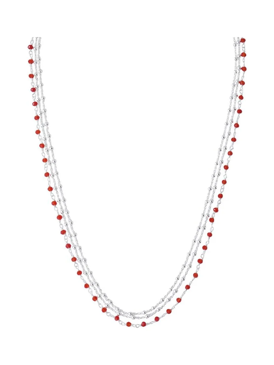 Collier Multi Chaînes Rouge Clio Blue Noemie 2