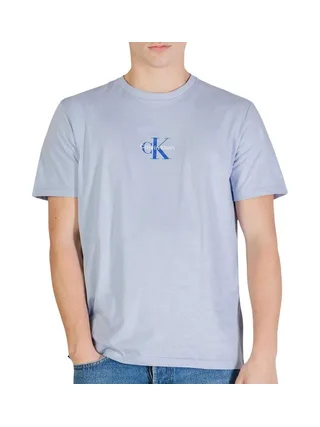 T-Shirt Bleu Homme Calvin Klein Jeans 30s Micro 1
