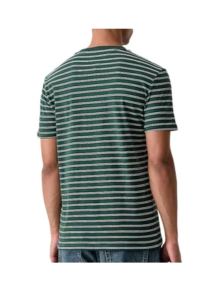 T-Shirt Vert Homme Tommy Hilfiger Stripe 2