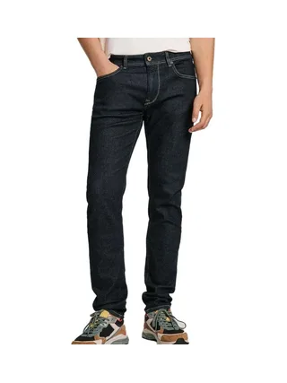 Jean Droit Bleu Brut Homme Pepe Jeans Tapered Jeans Stanley 1