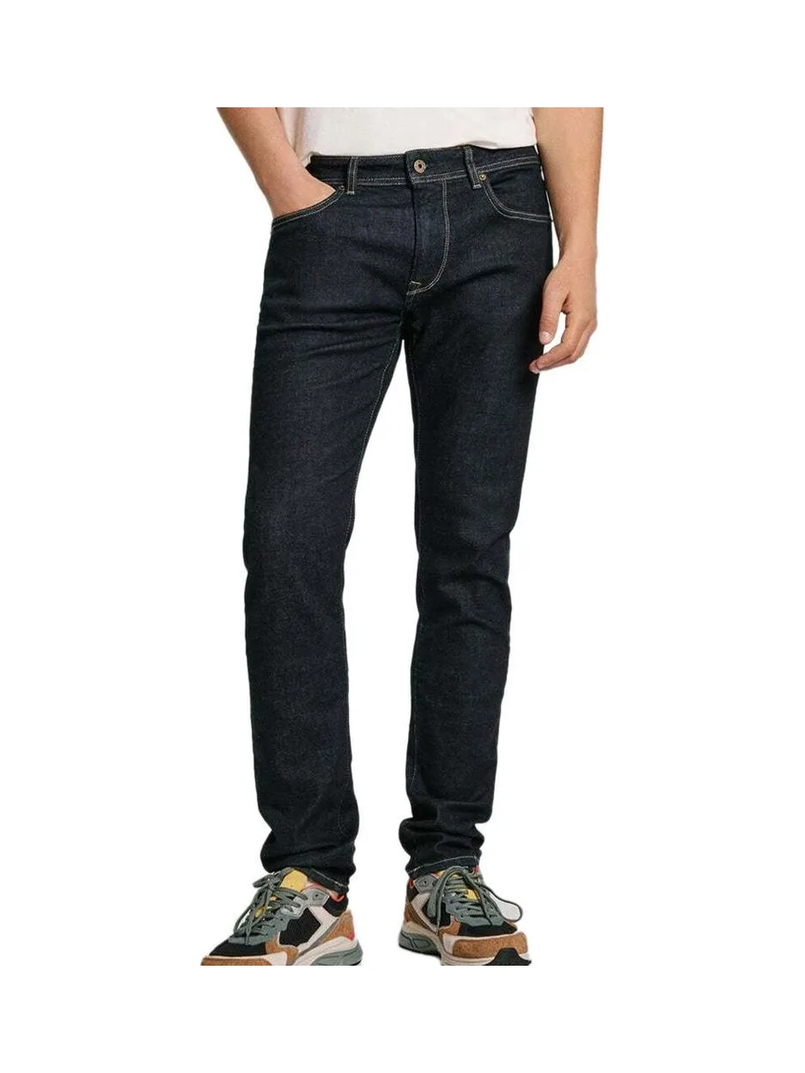 Jean Droit Bleu Brut Homme Pepe Jeans Tapered Jeans Stanley 2
