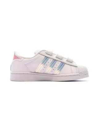 Baskets Blanches Fille Adidas Superstar Cf C 2