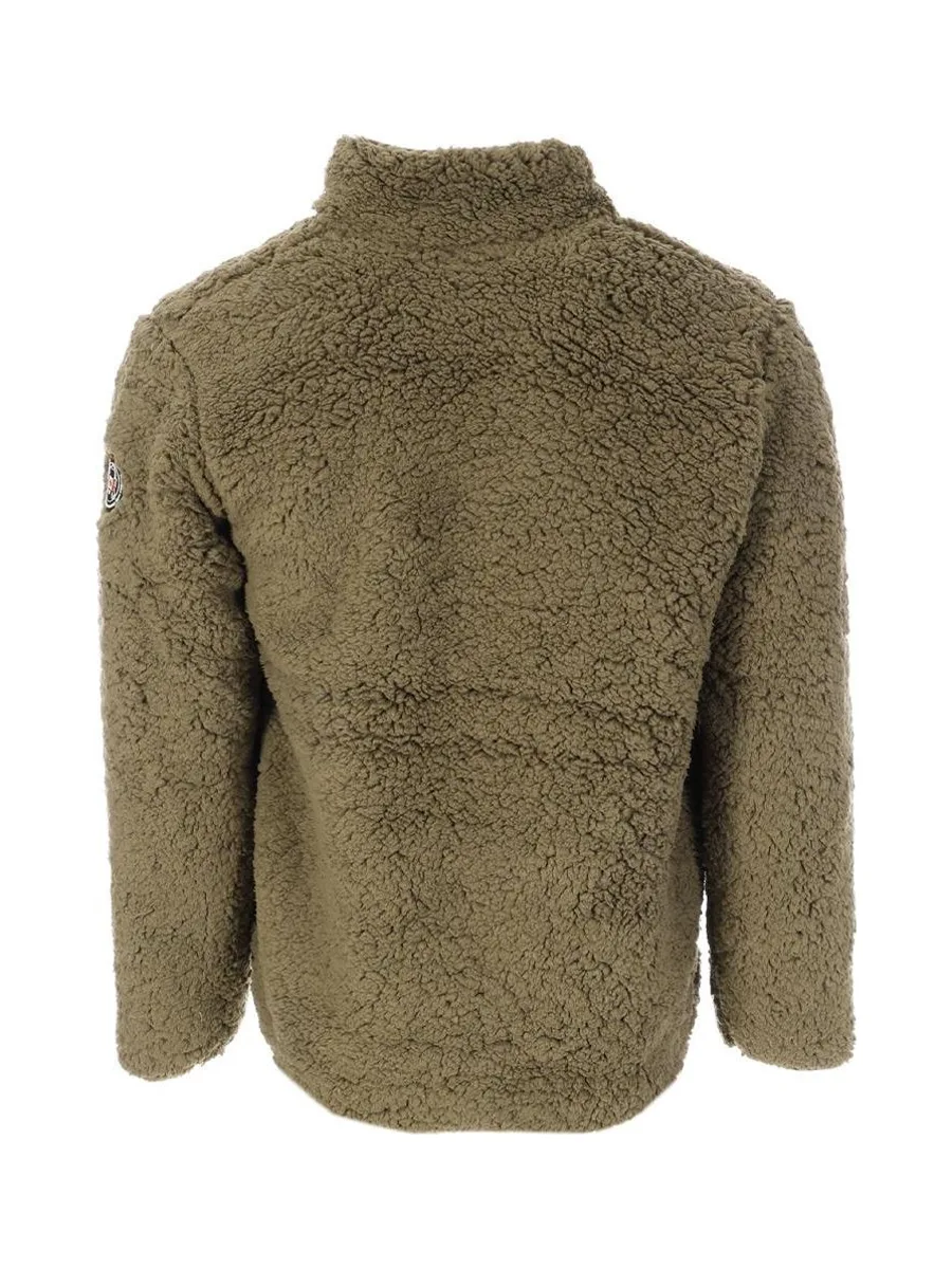 Veste Sherpa Kaki Homme Paname Brothers Full Zip 3