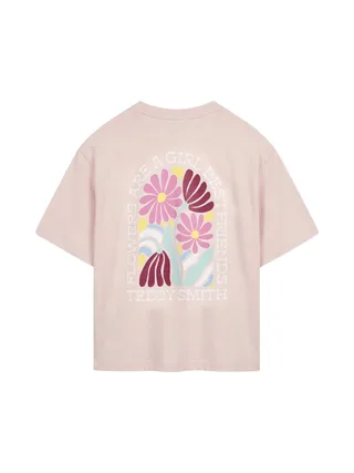T-Shirt Rose Femme Teddy Smith Flowa 2