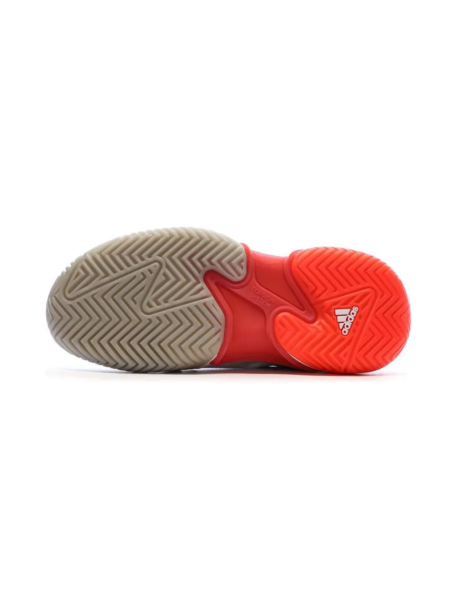 Chaussures de tennis Blanches/Roses Femme Adidas Barricade 6