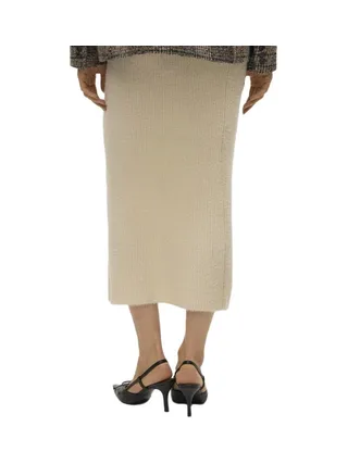 Jupe Longue Beige Femme Vero Moda Puff 2