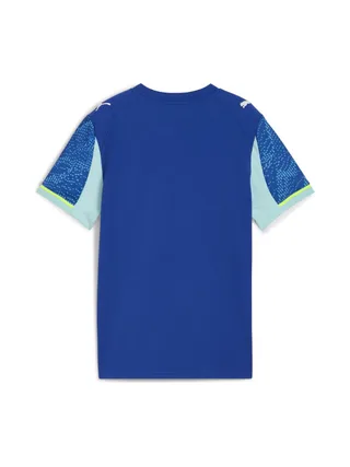 OM Maillot de Football Turquoise/Bleu/Jaune Garçon Puma 25/26 2