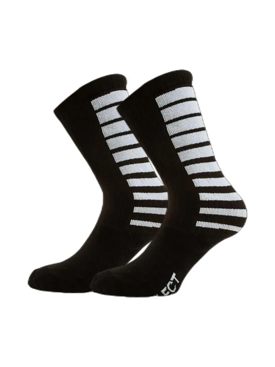 X1 Paire de Chaussettes Noir Mixte Select Sports Socks Striped 1