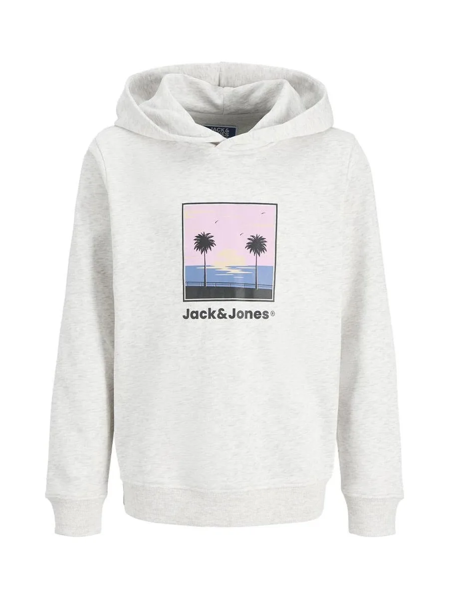 Sweat Gris Garçon Jack and Jones Hood 2