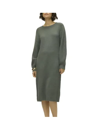 Robe Pull Verte Femme Vero Moda Enya 1