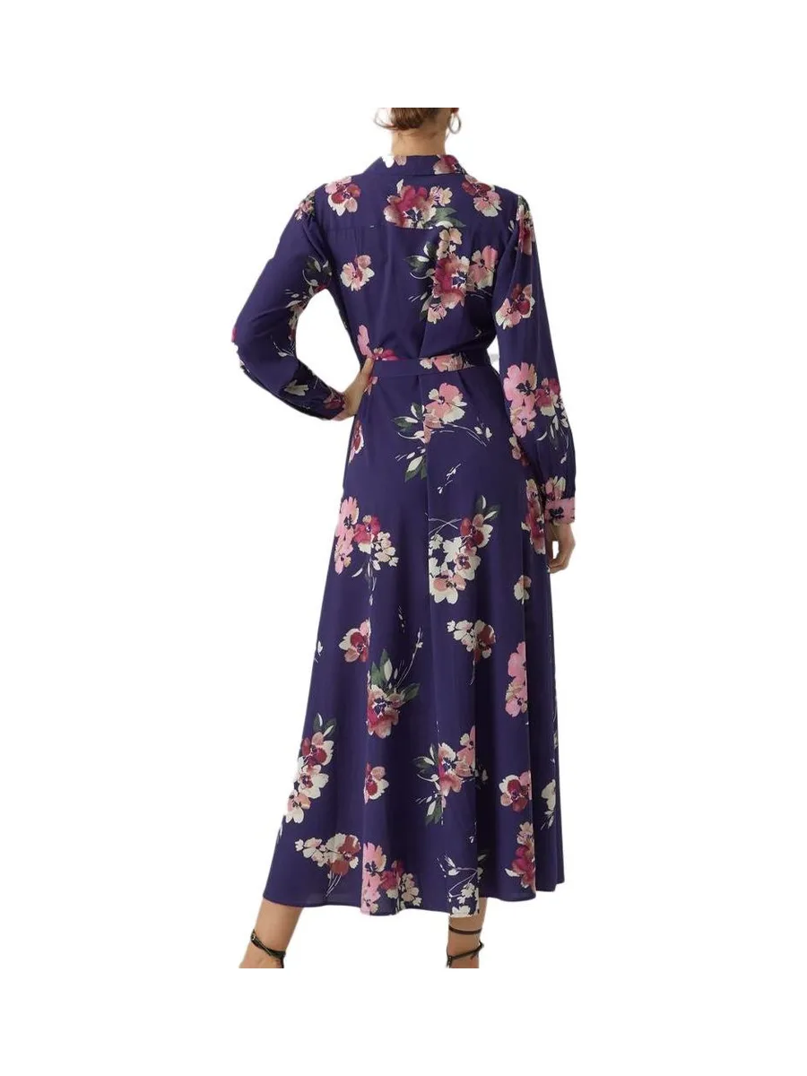 Robe Marine à Moifs Femme Vero Moda Shilah Naja 3
