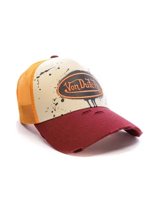 Casquette Beige/Bordeaux Adulte Von Dutch TAG 2