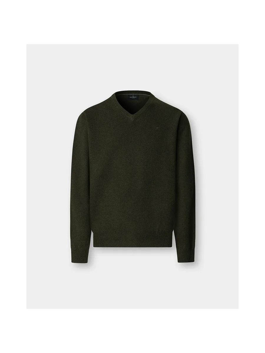 Pull HACKETT en laine d'agneau à col en V 10