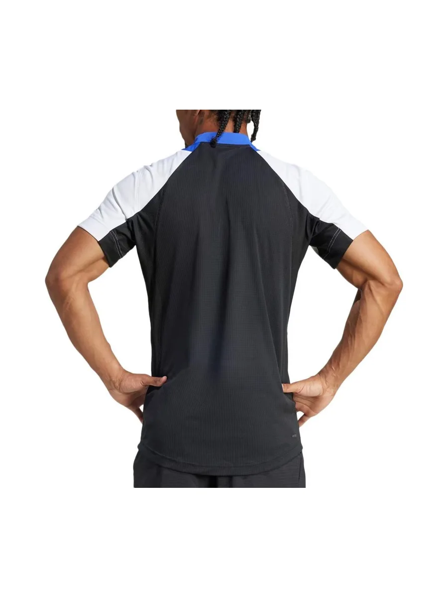 Polo Bleu Homme Adidas IT2262 3