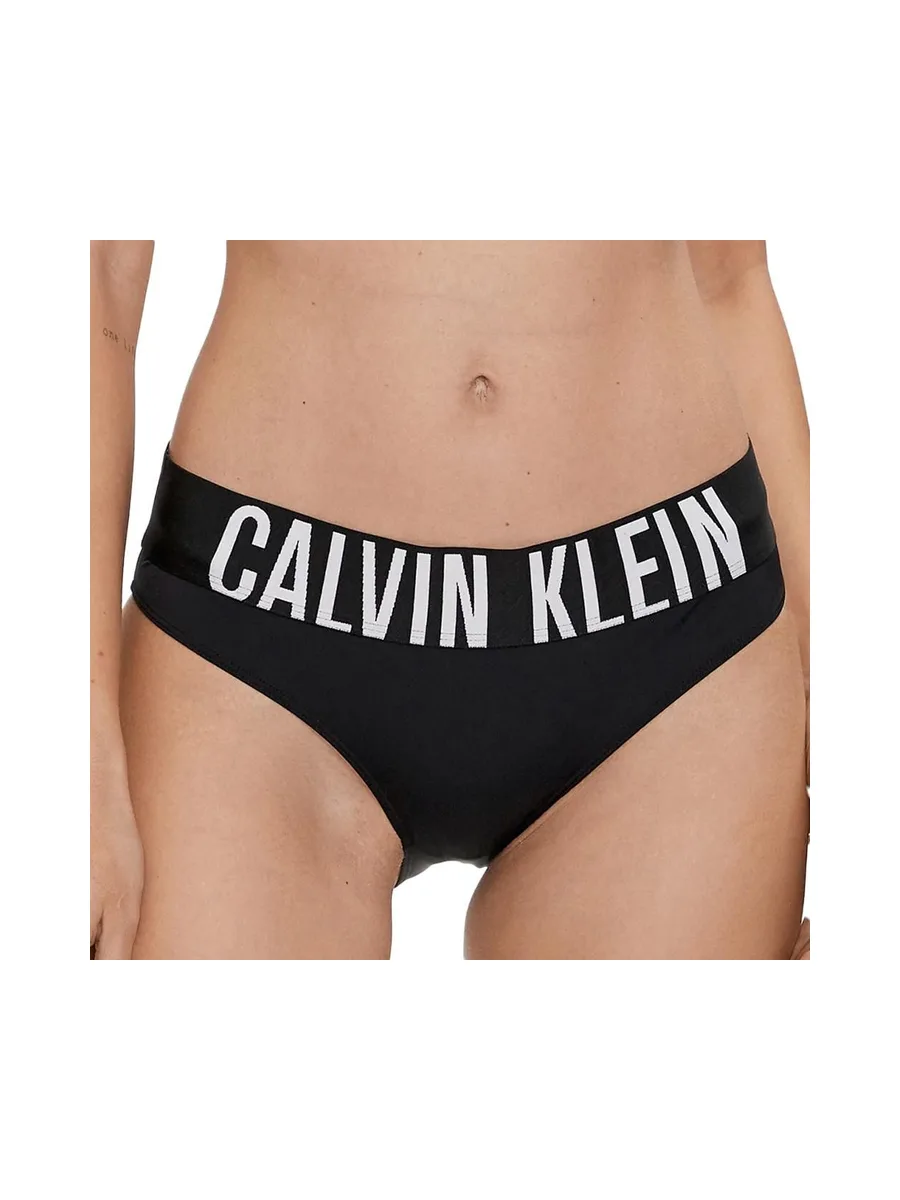 Culotte Noir/Blanc Femme Calvin Klein Jeans Bikini 2