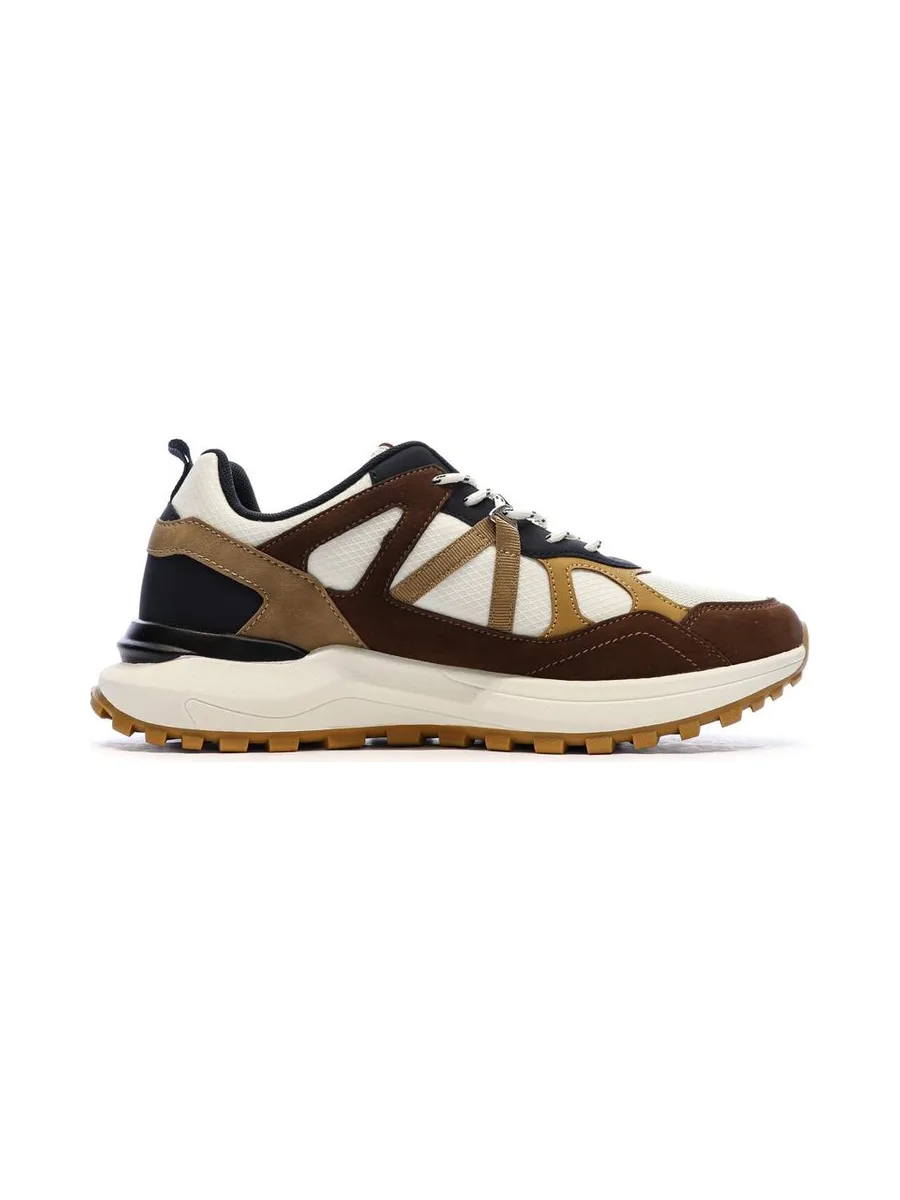 Baskets Beige/Bordeaux/Moutarde Homme Schott Heck 2