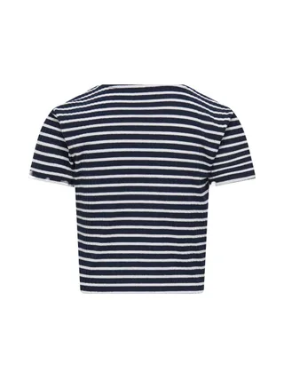 T-Shirt Marine/Blanc Fille Kids ONLY Kognella 2